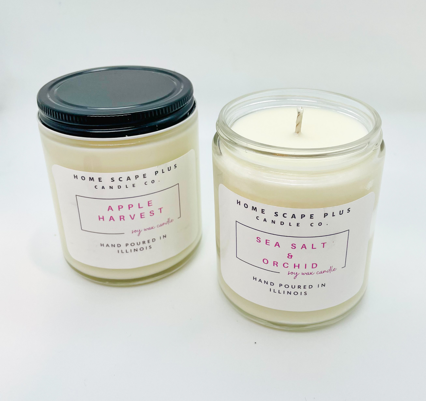 Soy Wax Candle-Rose Gold Lid 18oz - Aromatic Home Scape Candles