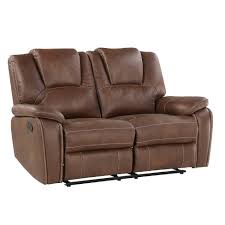 Katrine Reclining Sofa, Loveseat and Chair Set - Brown