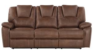 Katrine Reclining Sofa, Loveseat and Chair Set - Brown