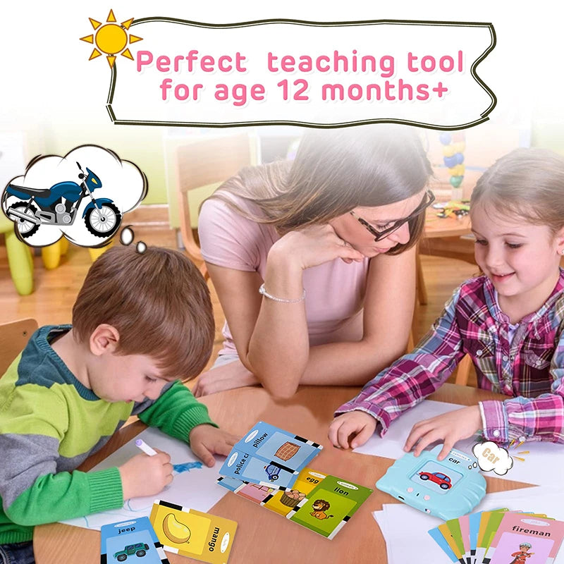 Kids Toys Talking Flash Cards Learning English Electronic Book