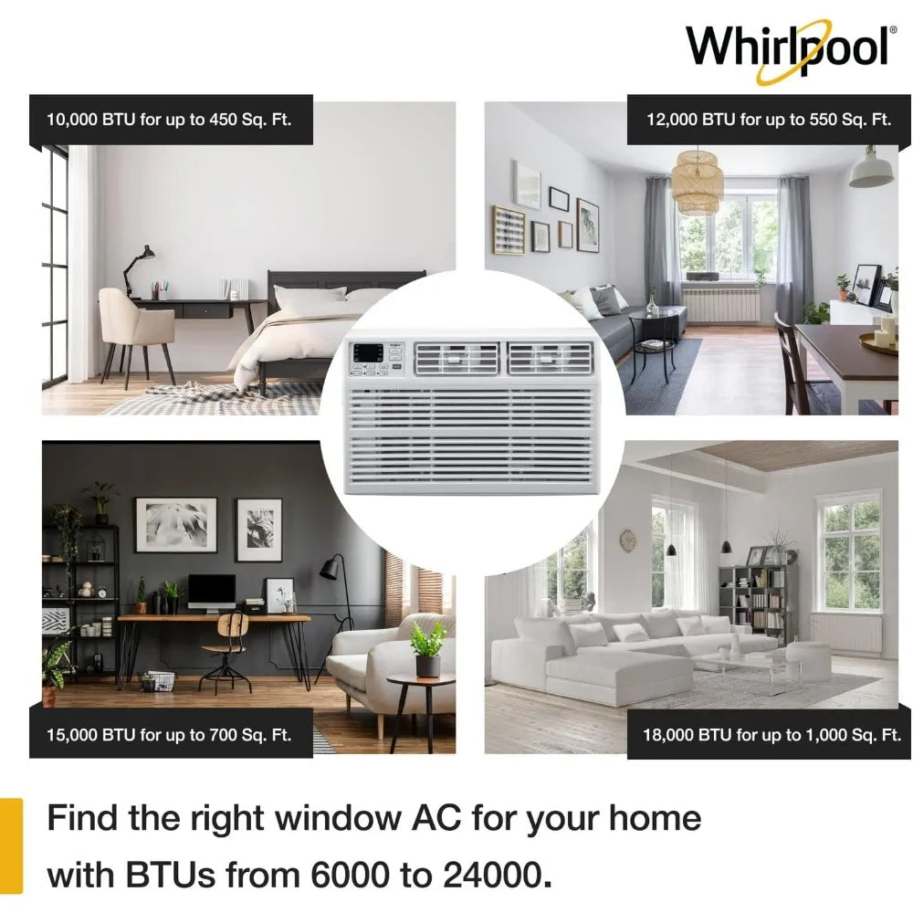 10,000 BTU 115V Window Air Conditioner & Dehumidifier with Remote Control, Window AC Unit for Apartment, Bedroom