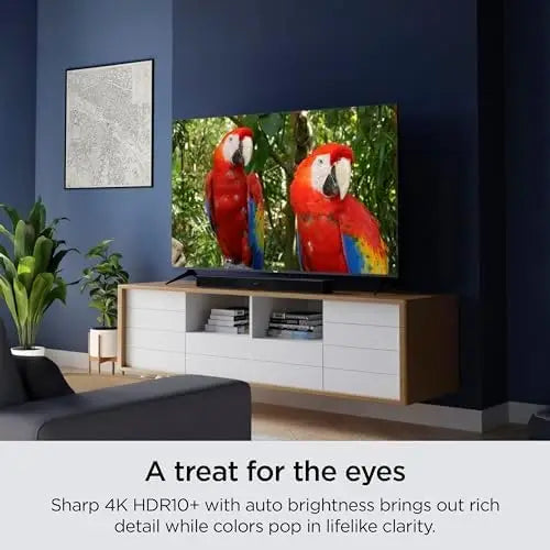 Smart TV – 50-Inch Select Series 4K HDR RokuTV Enhanced Voice Remote, Brilliant 4K Picture, Automatic Brightness, & Seamless