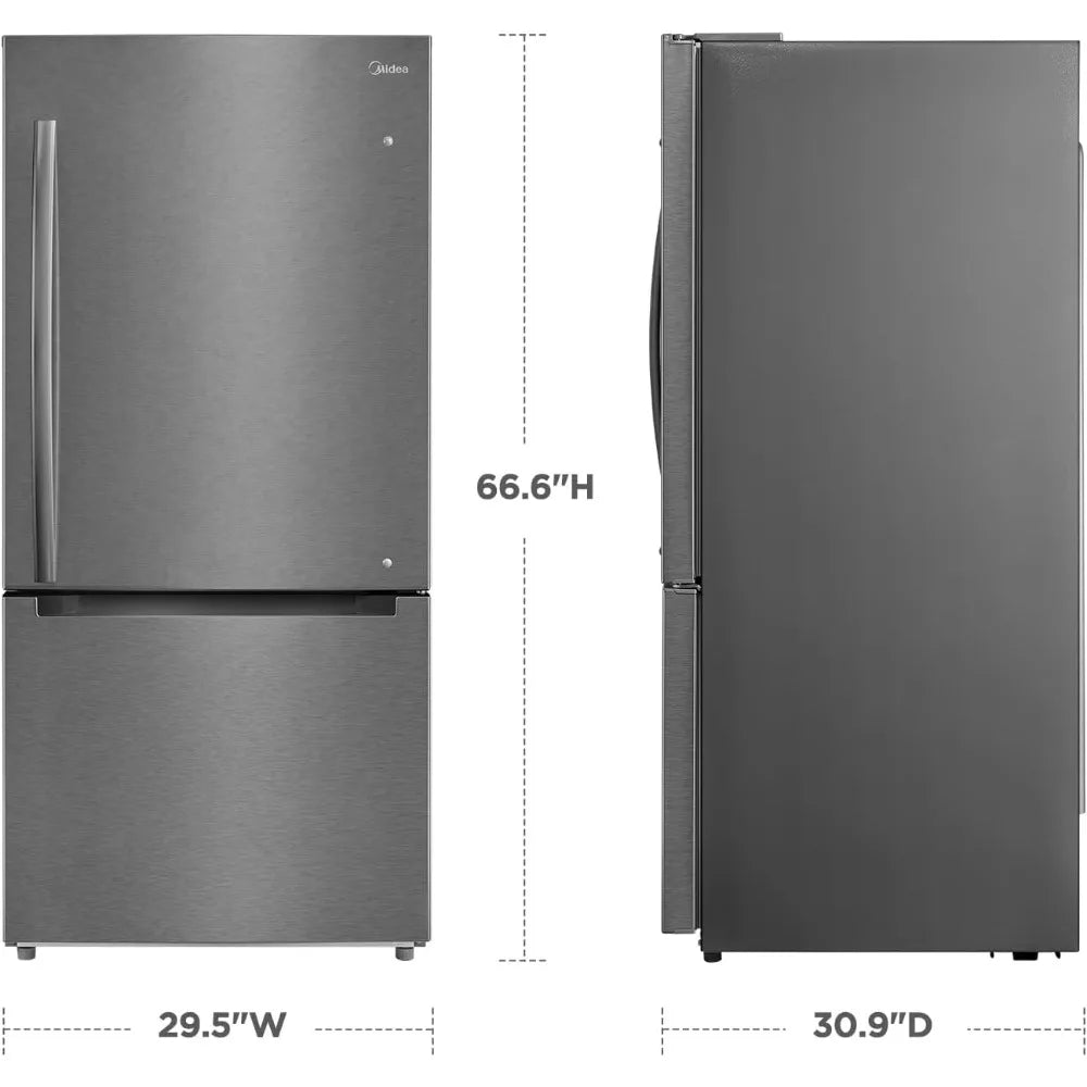 MRB19B5AST 18.7 Cu.Ft Bottom Mount Frost-Free Refrigerator, Stainless Steel