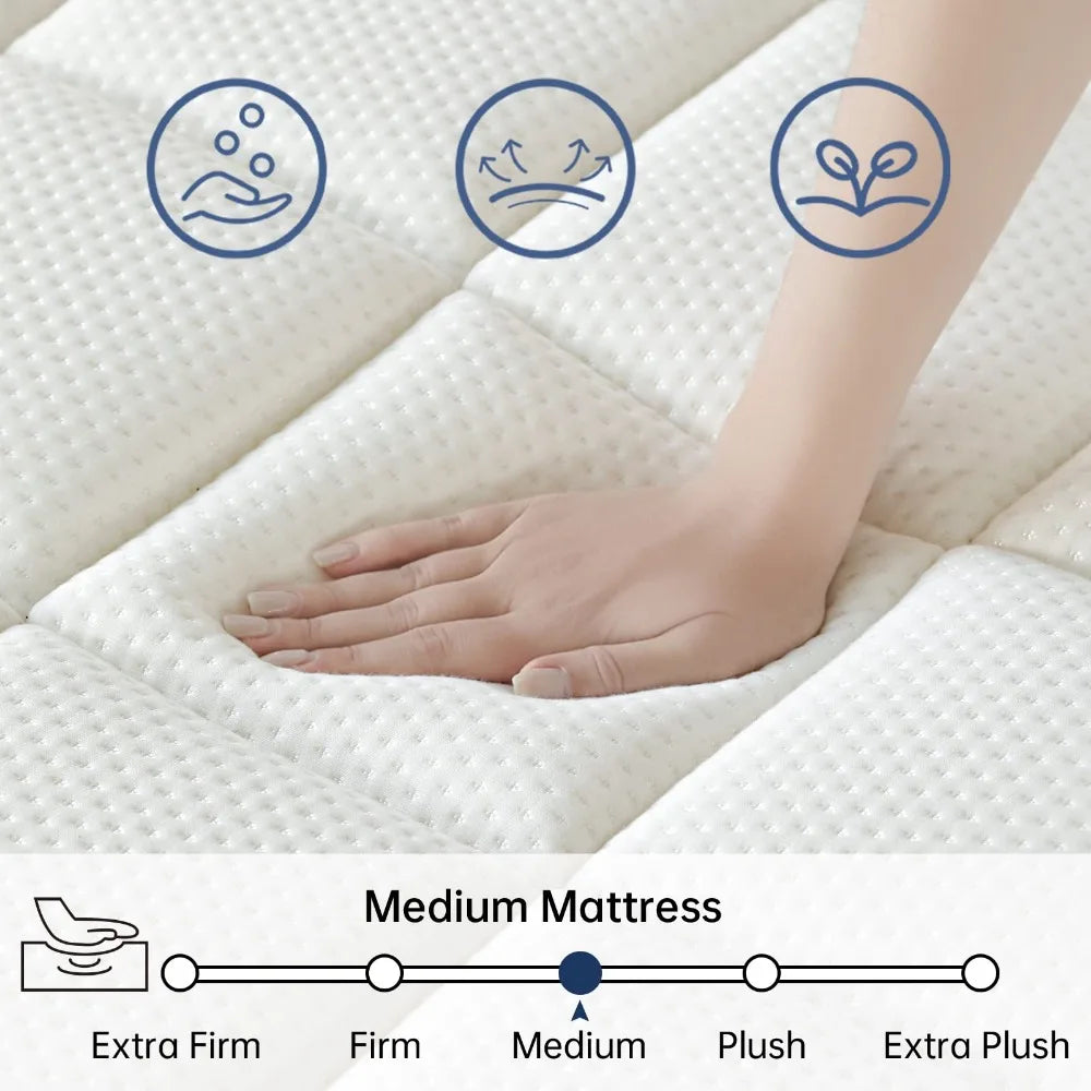 2024 New Gel Memory Foam and Pocket Spring Hybrid Mattress