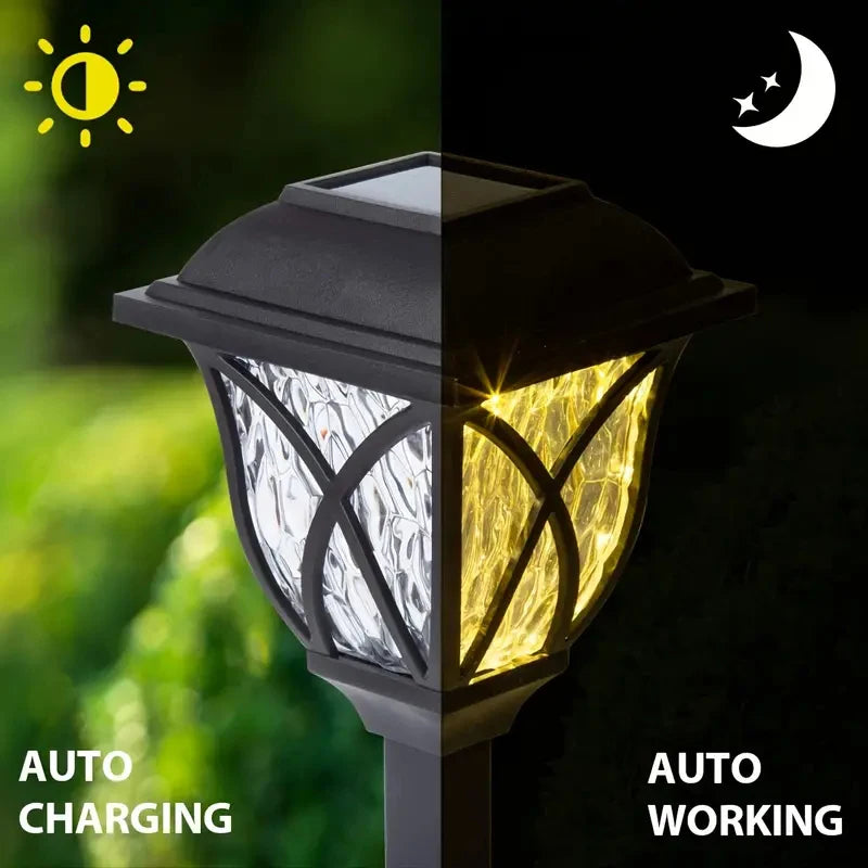 2, 4, 6 & 8 Pack Solar Yard Lights Bright Lawn Lights Outdoor Waterproof Led Solar Pathway Lights Landscape Path Lights