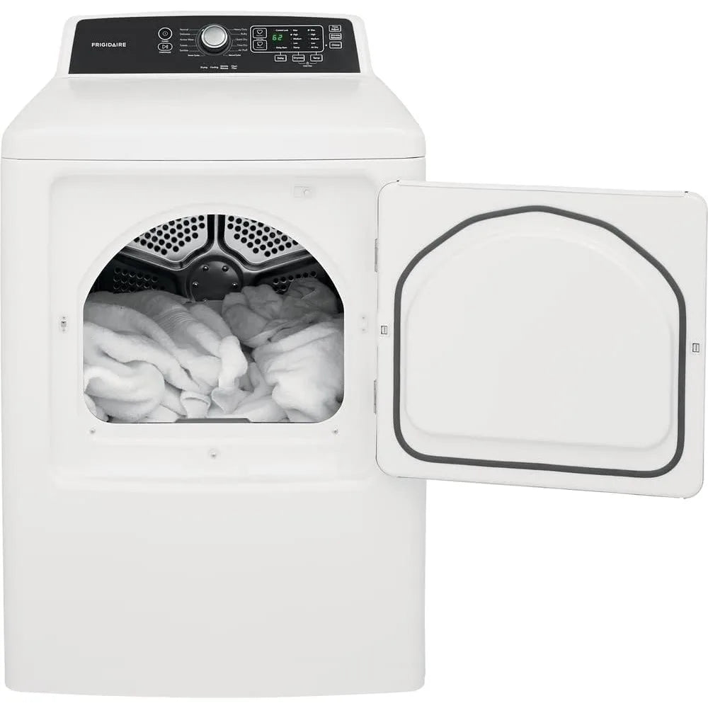 FFRE4120SW 6.7 cu. ft. Large Capacity Free Standing Electric Dryer, 10 dry cycles, Quick Dry, Active Wear, Sanitize