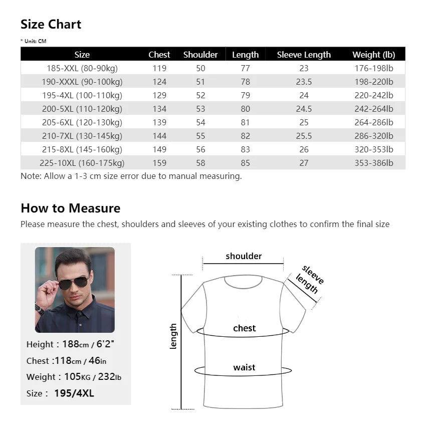 Summer Men Shirt Plaid Cotton  Short Sleeve Plus Size 6XL 7XL 8XL 10XL Blue 2024 Oversize Formal Casual Designer High Quality