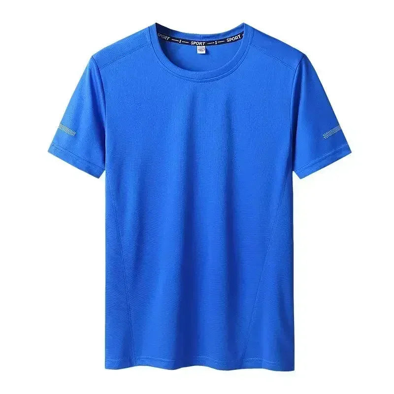 3pcs Summer Sport T-shirt for Men Plus Size 6XL/7XL Quick Dry Tees Oversized Round Neck Short Sleeve Fitness Running T-shirt