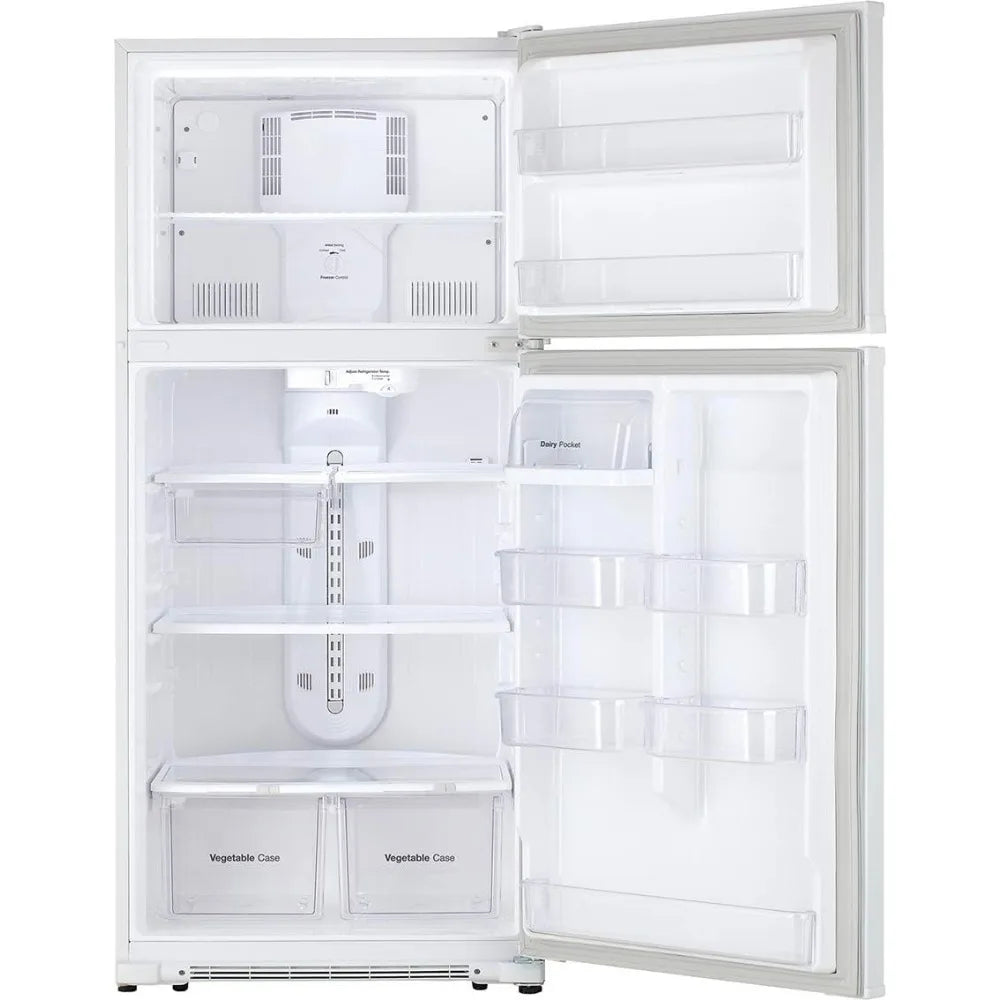 MD Top Mount Refrigerator, 18 Cu.Ft, White