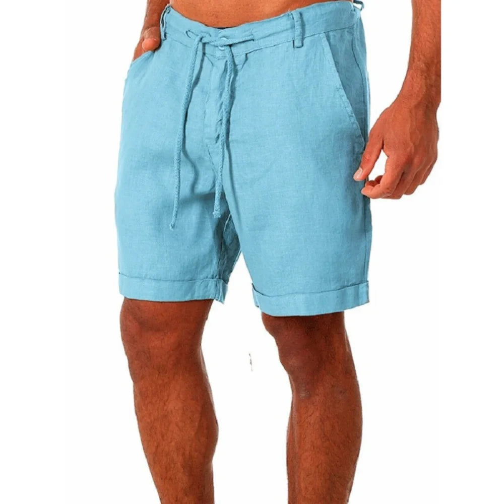 King Billionaire Men's Breathable Streetwear Linen Shorts S-4XL