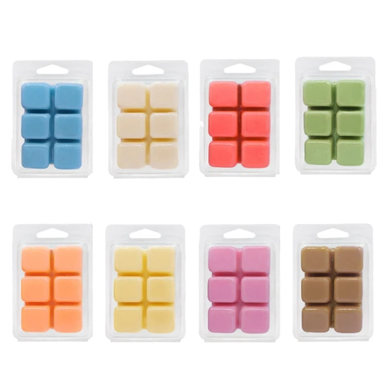 8 Pack of Scented Wax Melts Cubes Long Lasting Fragrances Scented Melts Cubes Handmade Wax for Candle Warmer Use