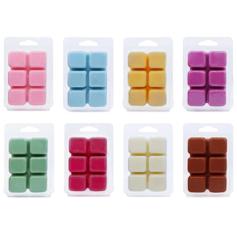 8 Pack of Scented Wax Melts Cubes Long Lasting Fragrances Scented Melts Cubes Handmade Wax for Candle Warmer Use