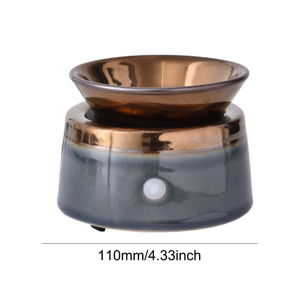 3 In 1 Wax Melt Warmer Electric Ceramic Essential Oil Burner Versatile for Home Bedroom Decoration