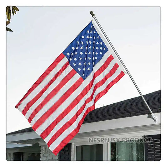 Outdoor USA Flag US 3x5 Feet Waterproof Nylon Embroidered Stars Sewn Stripes Brass Grommets American Flags and Banners