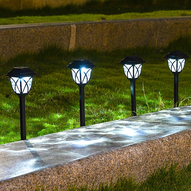 2, 4, 6 & 8 Pack Solar Yard Lights Bright Lawn Lights Outdoor Waterproof Led Solar Pathway Lights Landscape Path Lights