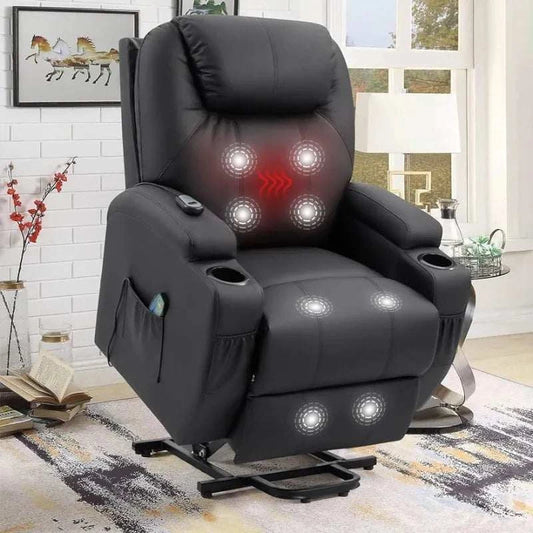 Power Lift Recliner Chair with Massage and Heating Functions