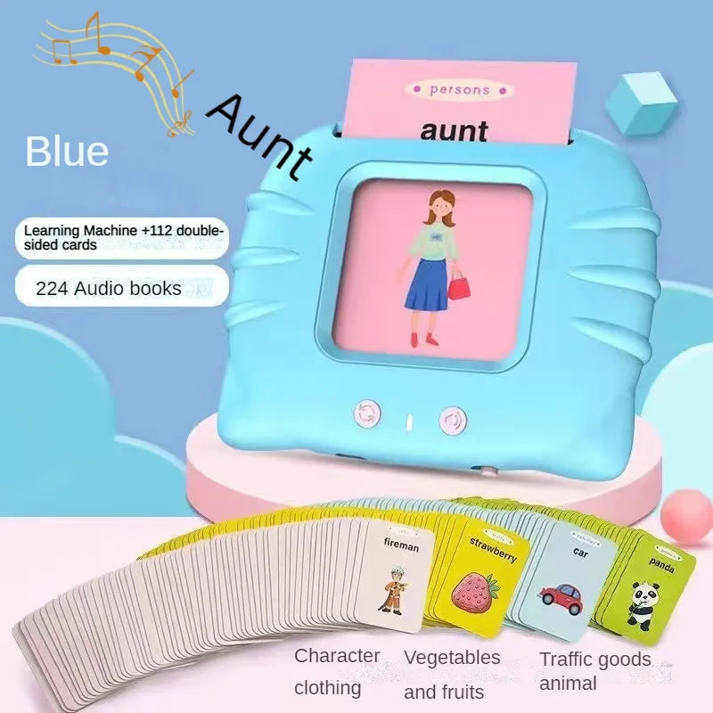 Kids Toys Talking Flash Cards Learning English Electronic Book