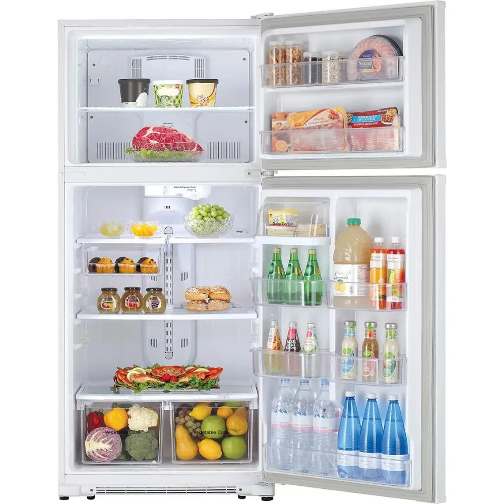 MD Top Mount Refrigerator, 18 Cu.Ft, White