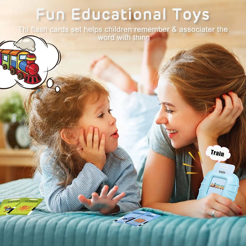 Kids Toys Talking Flash Cards Learning English Electronic Book